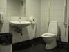 Handicaptoilet i Sct. Mathias Centret