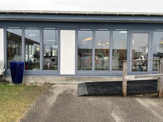 Faxe Sociale Udviklingscenter - Hovedindgang til Cafeen