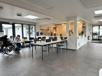 Faxe Sociale Udviklingscenter - Hovedindgang til Cafeen