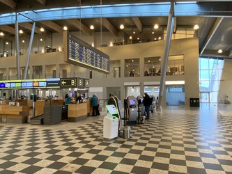 Billund Lufthavn -  Afrejse - Parkering med kassebil