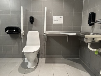 Aalborg Kongres og Kultur Center - Toilet ved Europahallen i kælderen