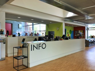 Mosaikken - 1. Bibliotek - via hovedindgang