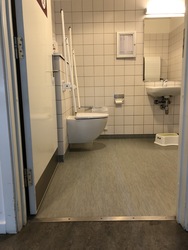 Danmarks Jernbanemuseum - Toilet på 1. sal