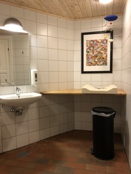 Ribe VikingeCenter - Toilet ved billetsalg og butik