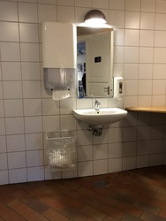 Ribe VikingeCenter - Toilet ved billetsalg og butik
