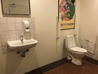 Energimuseet -  Billetsalg, Ørsted salen og toiletfaciliteter